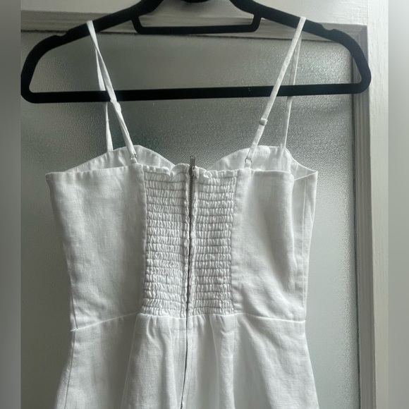 Reformation Roarke Linen Dress in White ASO Kristin Cavallari JLo 2 - Picture 10 of 13